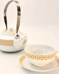 HANDMADE JAPANESE TENGE TEAPOT | NISHIKAWA JAPAN