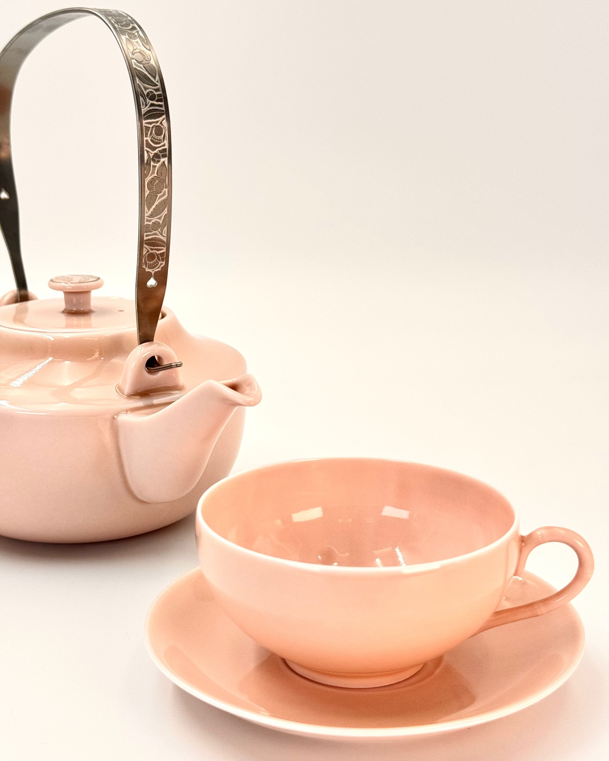 HANDMADE JAPANESE KAUN TEACUP &amp; SAUCER | NISHIKAWA JAPAN