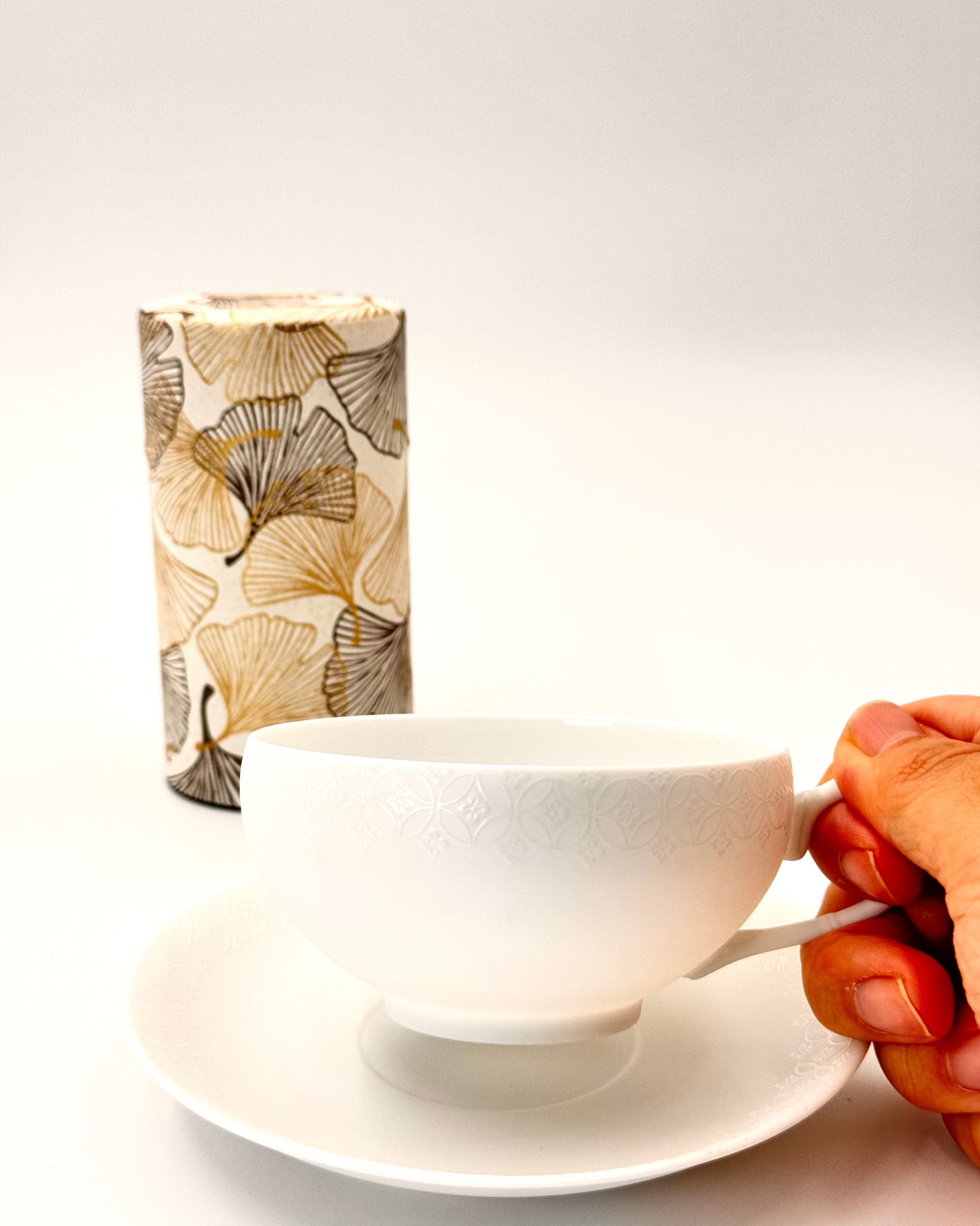 HANDMADE JAPANESE NAGIKA TEACUP &amp; SAUCER | NISHIKAWA JAPAN