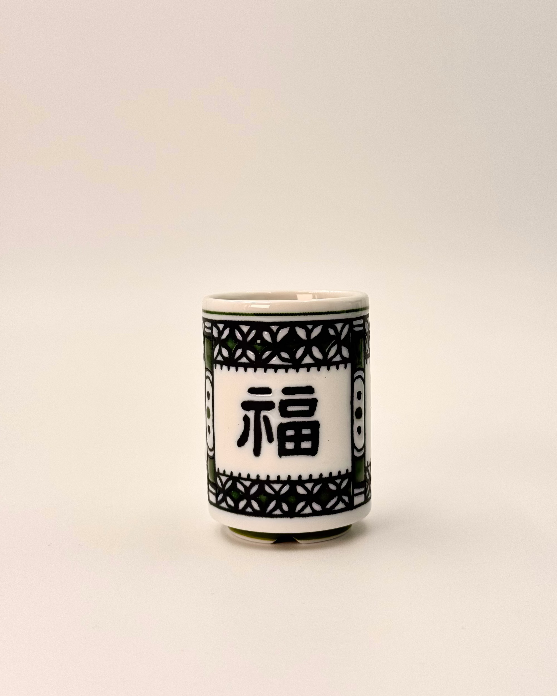 JAPANESE CERAMIC TEA CUP | FUKU | MINO WARE 美濃土産