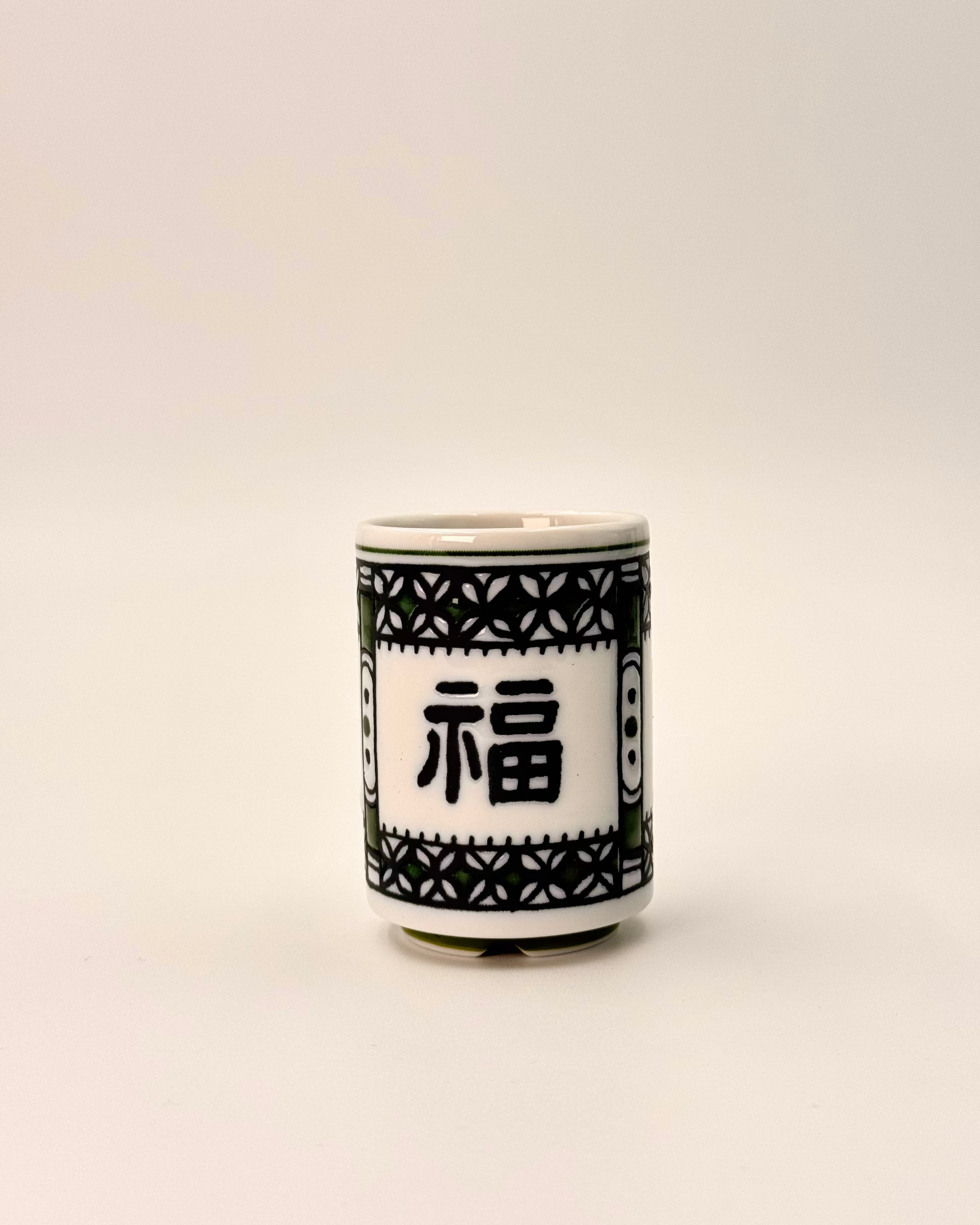 JAPANESE CERAMIC TEA CUP | FUKU | MINO WARE 美濃土産