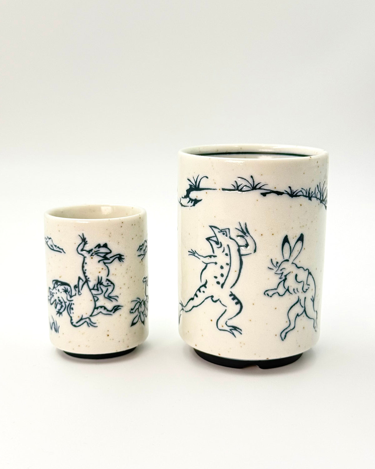 JAPANESE CERAMIC TEA CUP | CHOUJUGIGA | MINO WARE 美濃土産