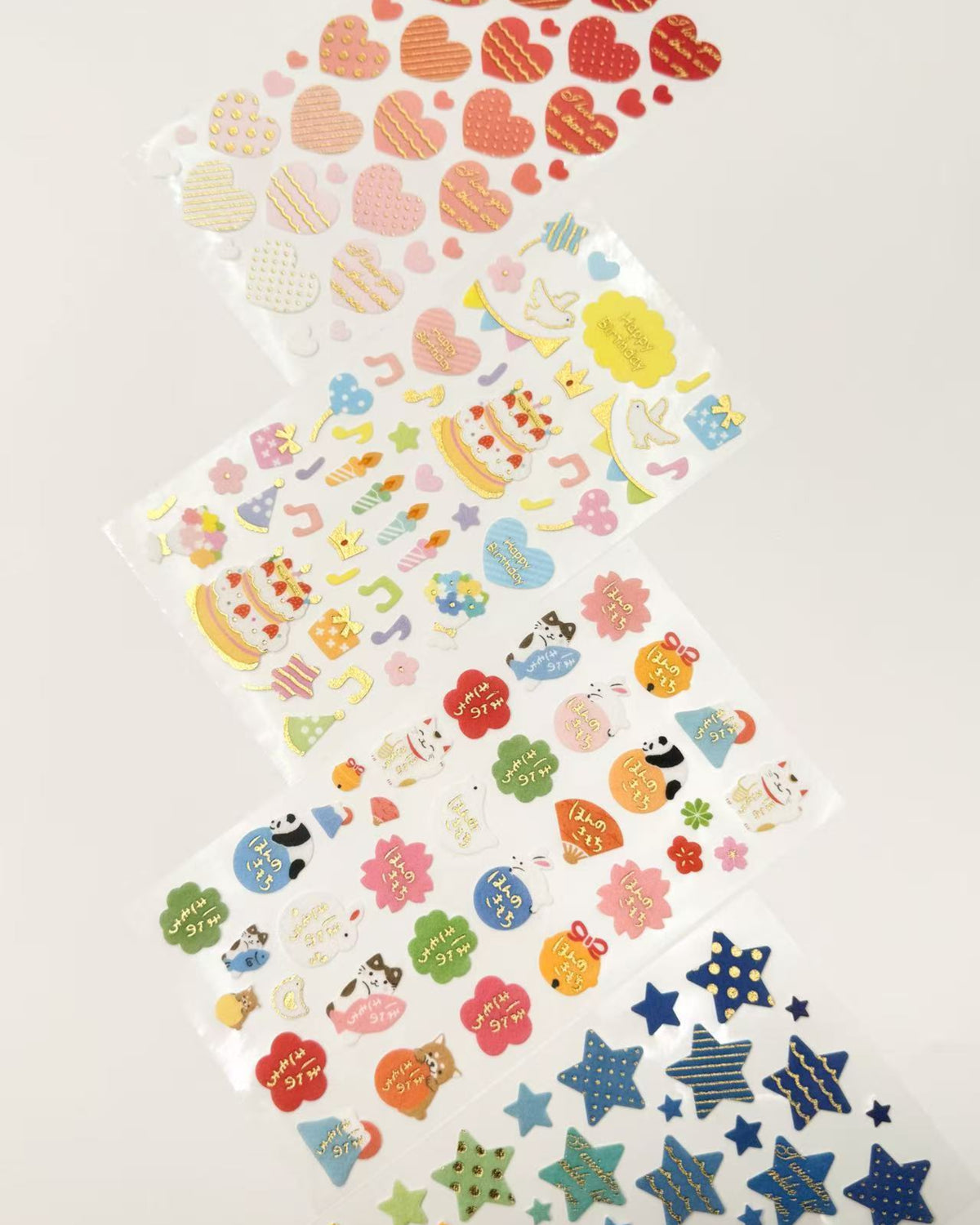JAPANESE GOLD FOIL OCCASION STICKERS NON-WOVEN COLLECTION | NB
