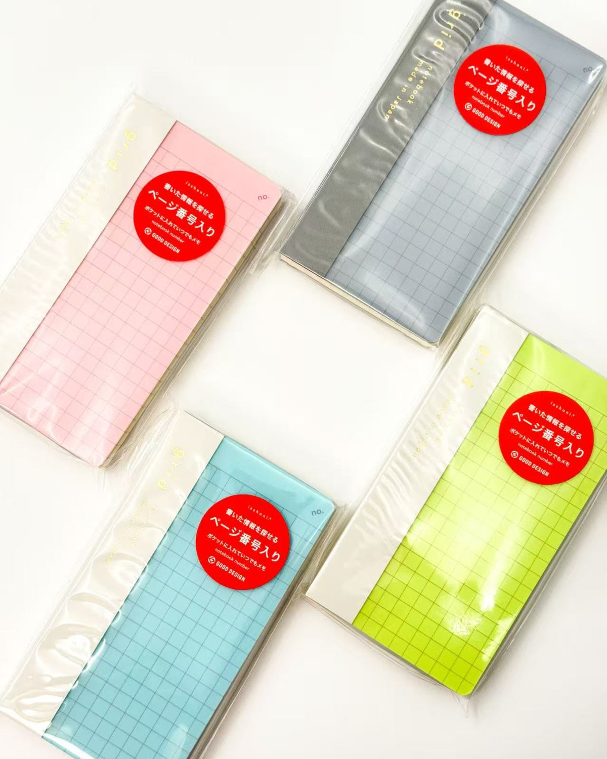 JAPANESE ISSHONI MINI NUMBER NOTEBOOK | POCKET GRID NOTEBOOK | DAIGO