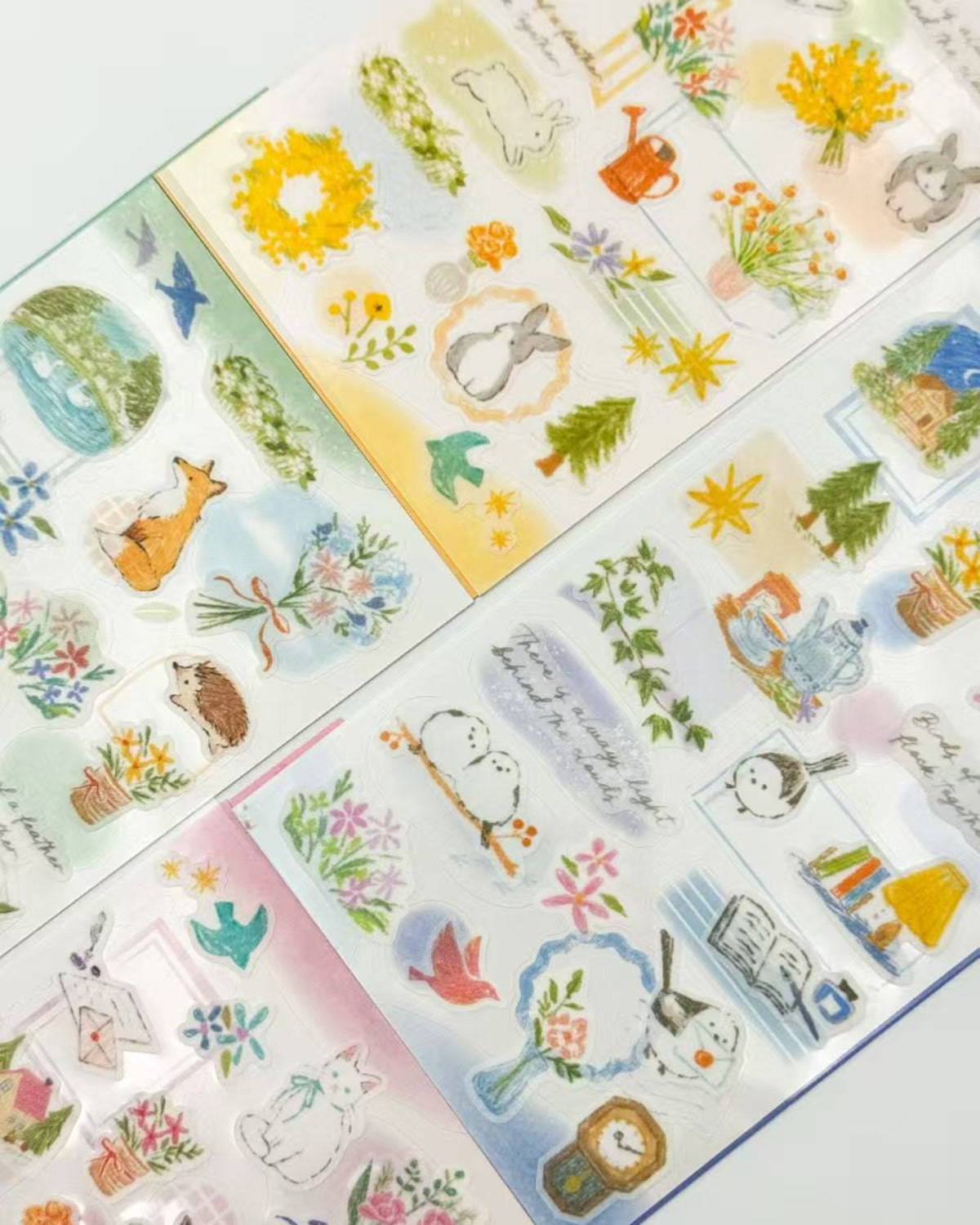 JAPANESE LAYERED SCENE STICKERS | ANIMALS &amp; NATURE | NB