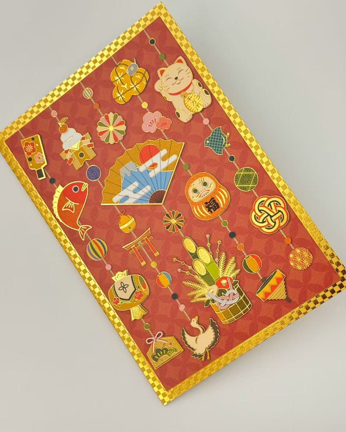 JAPANESE LUCKY MOTIFS GREETINGS CARD - SYMBOL OF GOOD FORTUNE | NBC