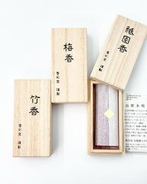 JAPANESE SHORT INCENSE STICKS | KYOTO FRANGRANCE IN PAULOWNIA WOOD BOX  – 3 SCENTS | KOUSAIDO 香彩堂