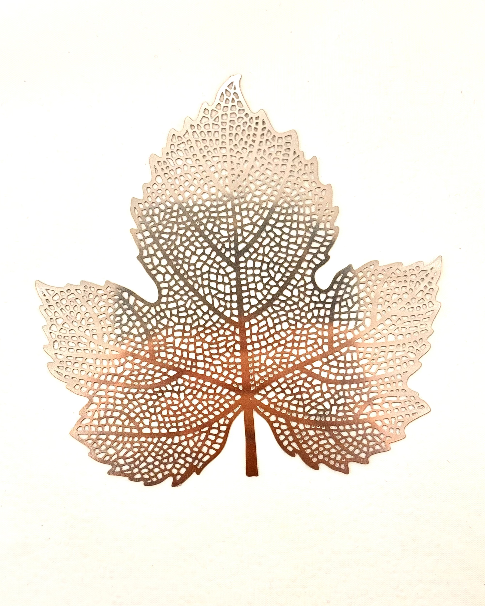 JAPANESE STAINLESS STEEL MAPLE LEAF COASTER &amp; TEA STRAINER | NISHIKAWA