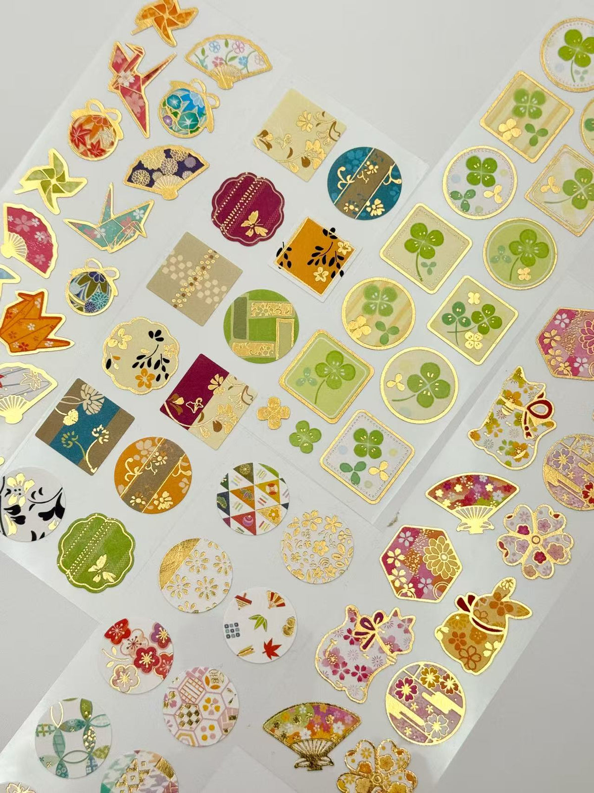 JAPANESE UNRYU PAPER GOLD FOIL STICKERS | WA STYLE COLLECTION | NB