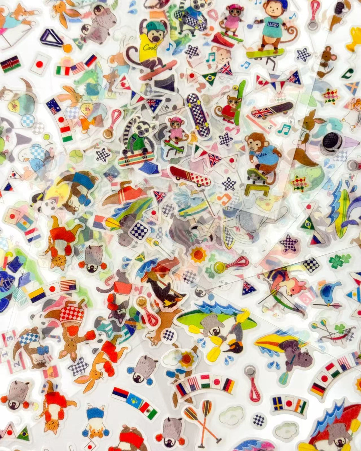 JAPANESE WASHI STICKERS | ANIMAL SPORTS DAY COLLECTION | NB