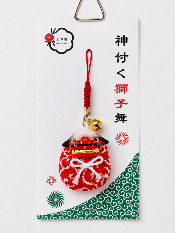JAPANESE ODEDAMA SHISHI CHARM STRAP | PARER