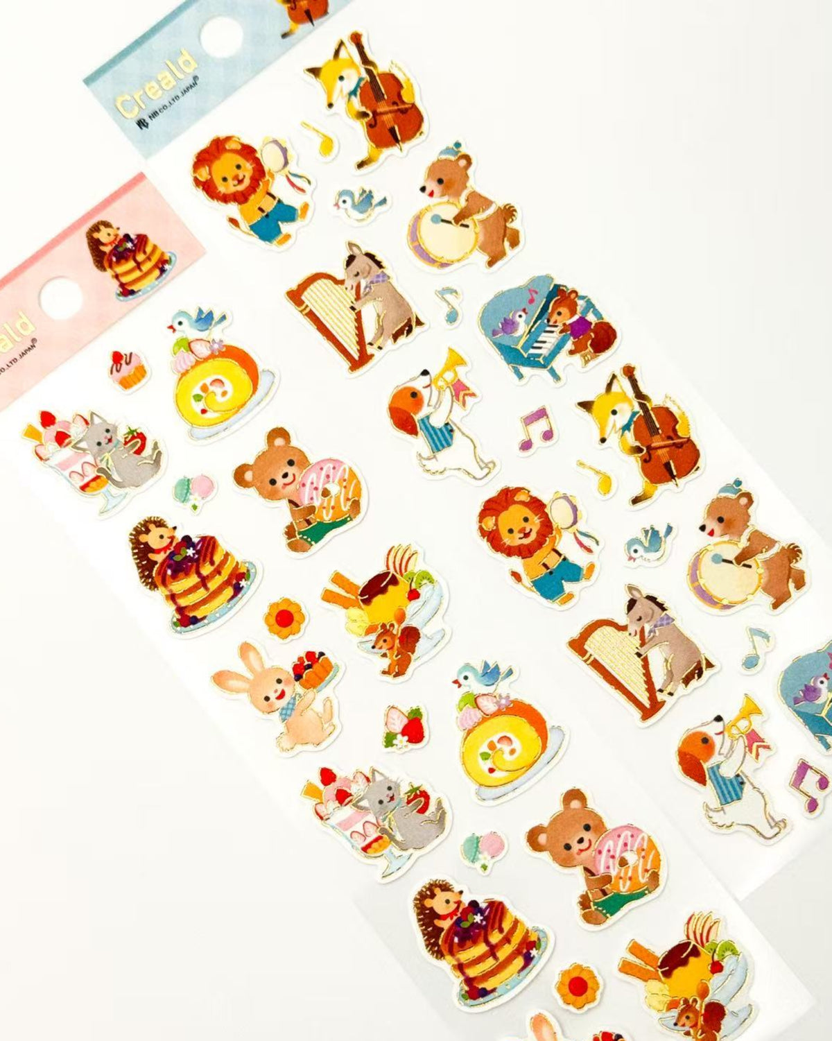 KAZUEMON ANIMAL GOLD FOIL WASHI STICKERS  | NB