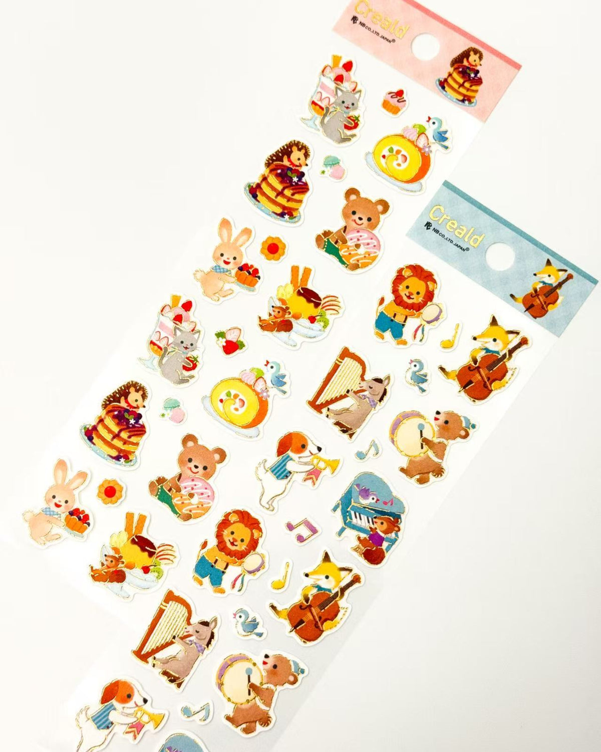 KAZUEMON ANIMAL GOLD FOIL WASHI STICKERS  | NB