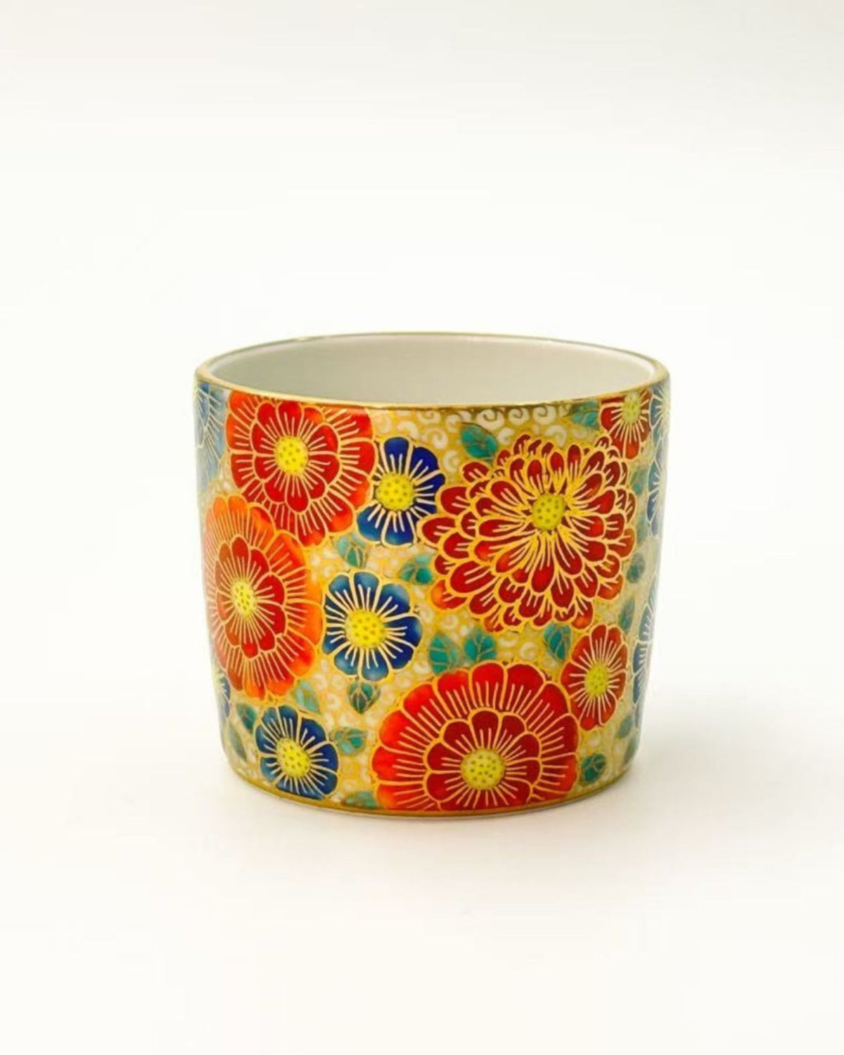 KIYOMIZU WARE SAKE CUP  | KINSAI HANAZUME | GUINOMI SAKE CUP | NISHIKAWA