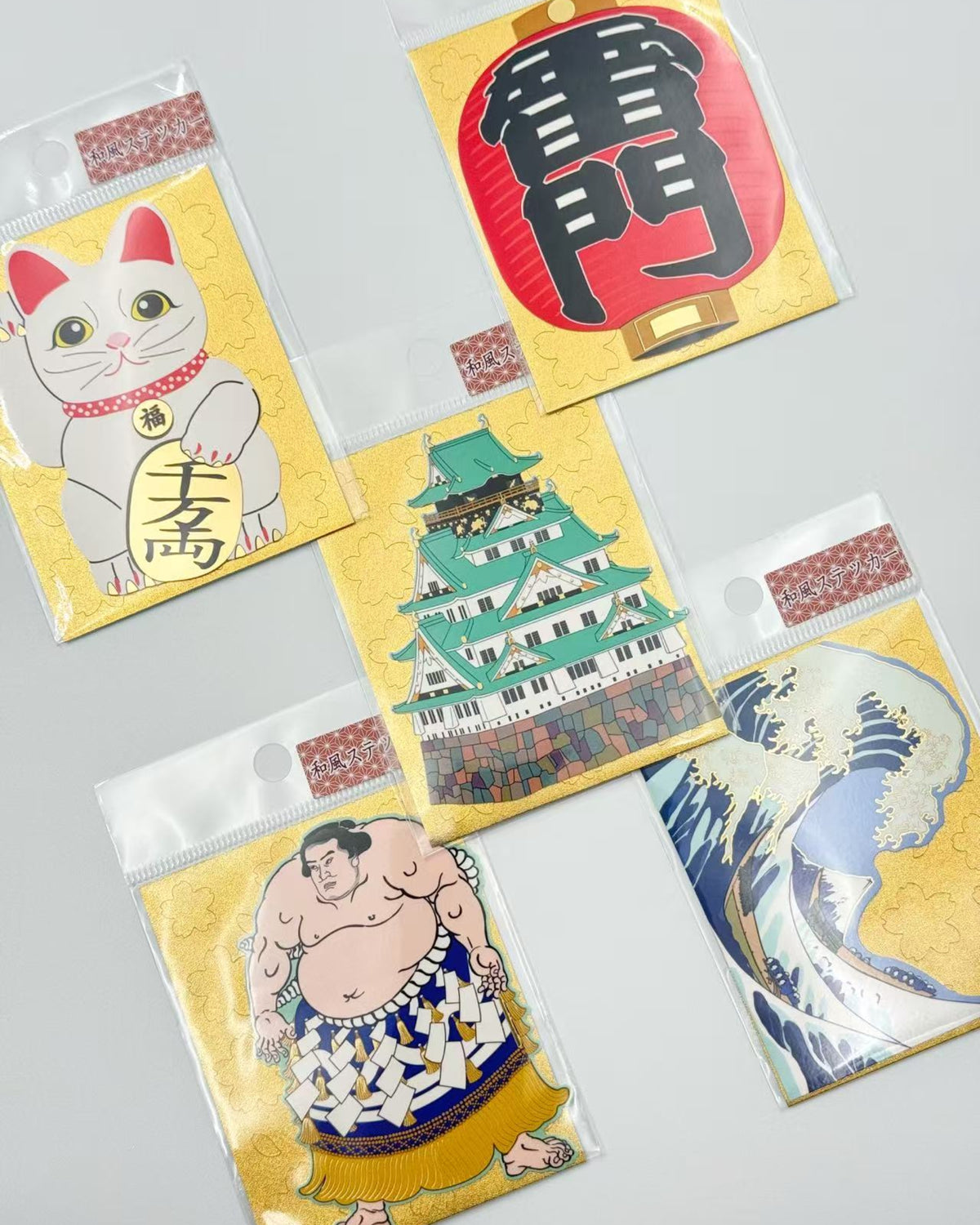 LARGE JAPANESE GOLD STICKER | ICONIC JAPAN COLLECTION | OKUYAMA