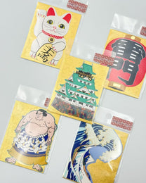 LARGE JAPANESE GOLD STICKER | ICONIC JAPAN COLLECTION | OKUYAMA
