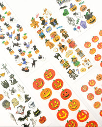 MADE IN JAPAN | HALLOWEEN | TRANSFER STICKERS - 7 DESIGNS | OKUYAMA