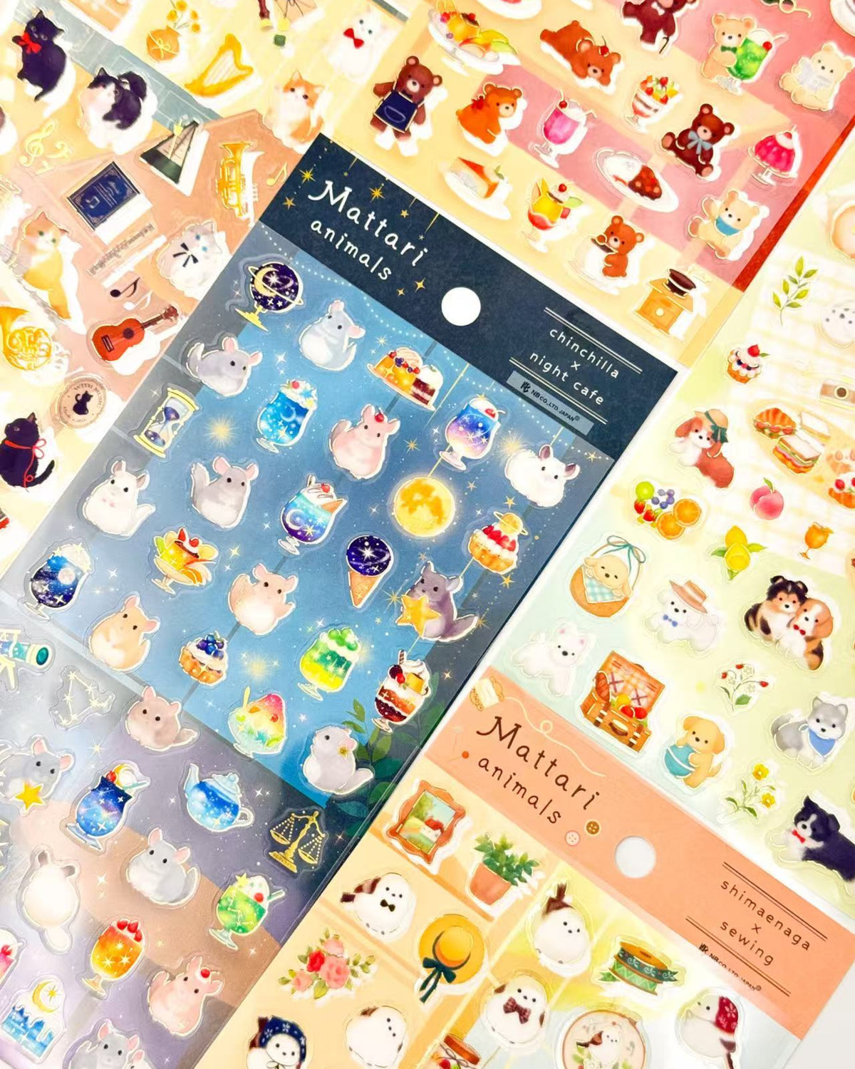 MATTARI ANIMALS | GOLD FOIL CLEAR STICKERS | NB