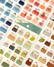 MATTARI ANIMALS NIGHT LAYERED BEDTIME STICKERS | NB