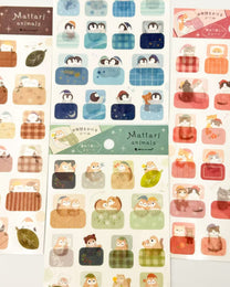MATTARI ANIMALS NIGHT LAYERED BEDTIME STICKERS | NB