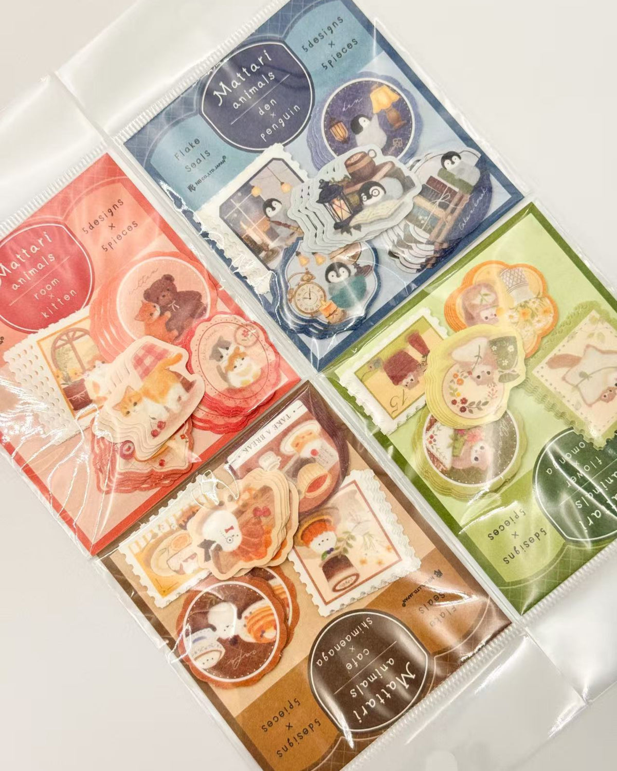 MATTARI ANIMALS | VINTAGE WASHI FLAKE STICKERS | NB