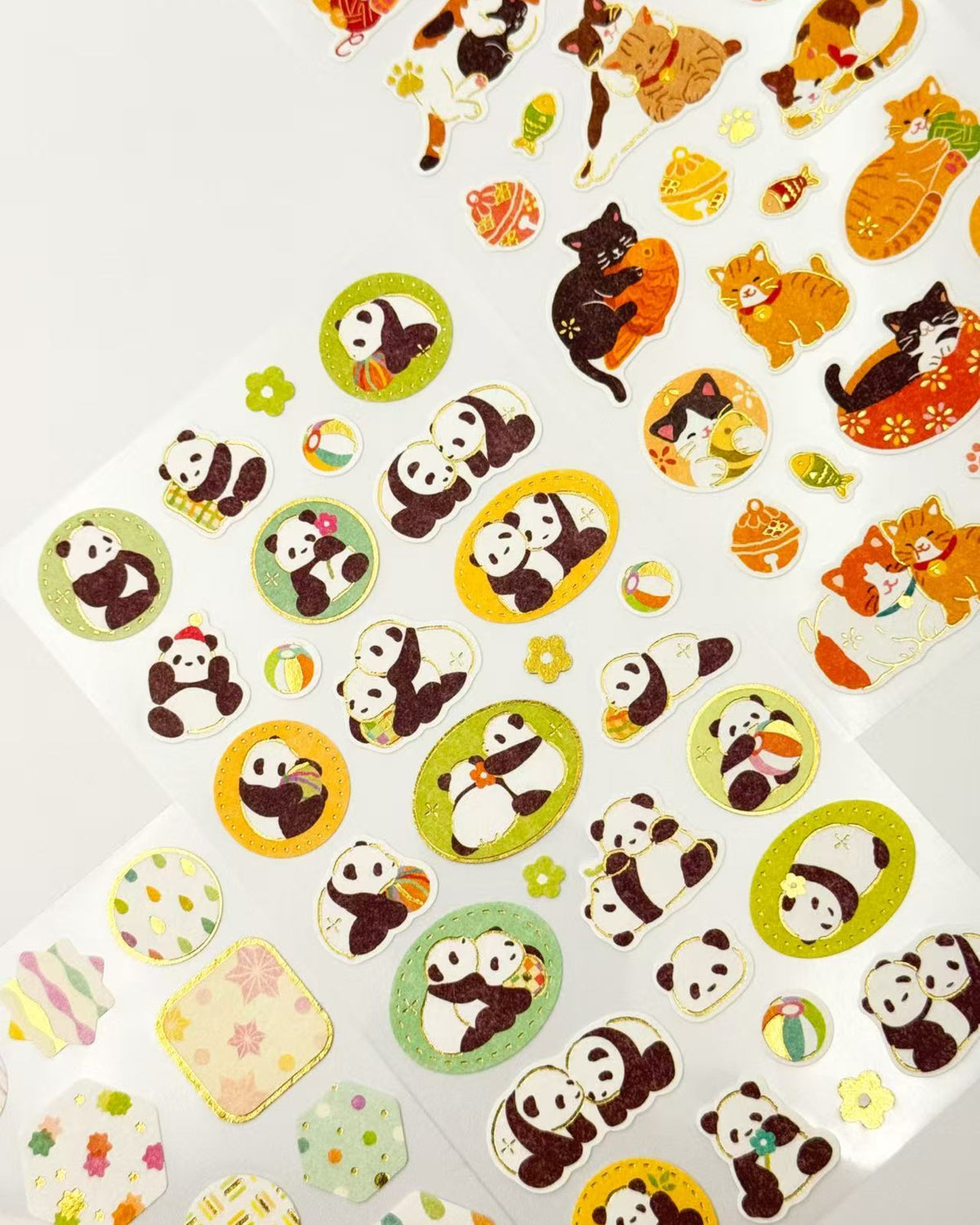WANOWA JAPANESE WASHI STICKERS | CATS, PANDAS &amp; TRADITIONAL PATTERNS | NB