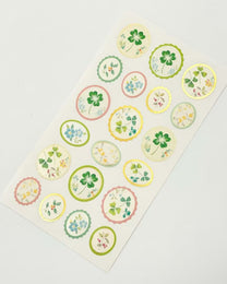 PEARL &amp; GOLD FOIL EMBOSSED STICKERS | FLORAL COLLECTION | NB
