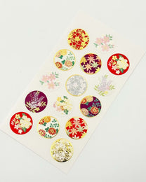 PEARL &amp; GOLD FOIL EMBOSSED STICKERS | FLORAL COLLECTION | NB