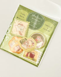 MATTARI ANIMALS | VINTAGE WASHI FLAKE STICKERS | NB