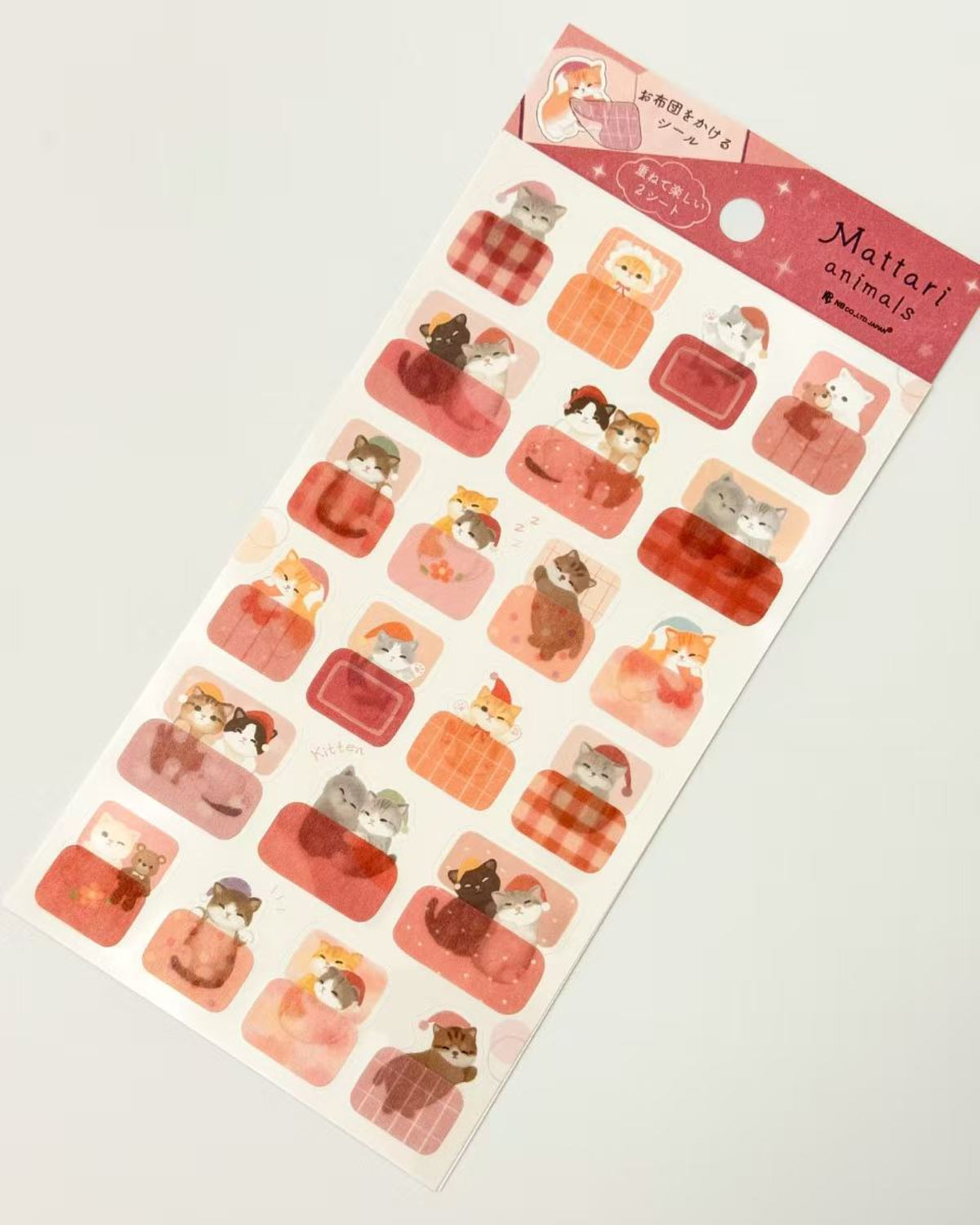 MATTARI ANIMALS NIGHT LAYERED BEDTIME STICKERS | NB