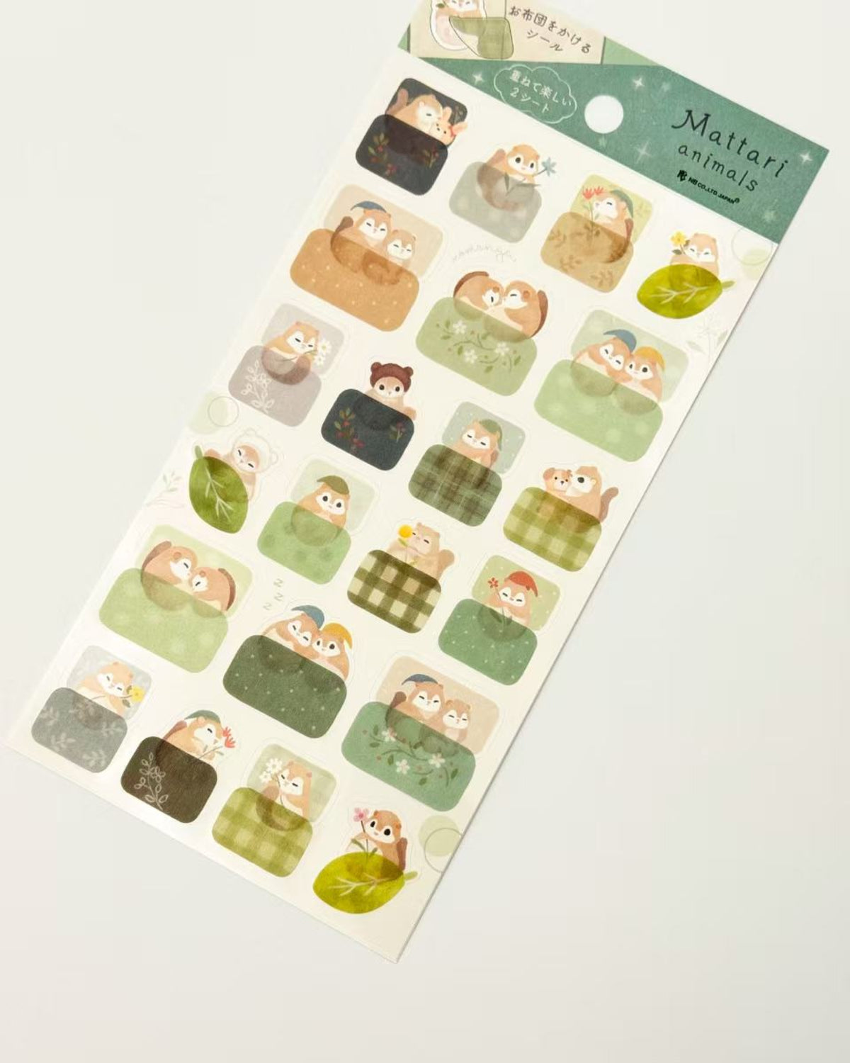 MATTARI ANIMALS NIGHT LAYERED BEDTIME STICKERS | NB
