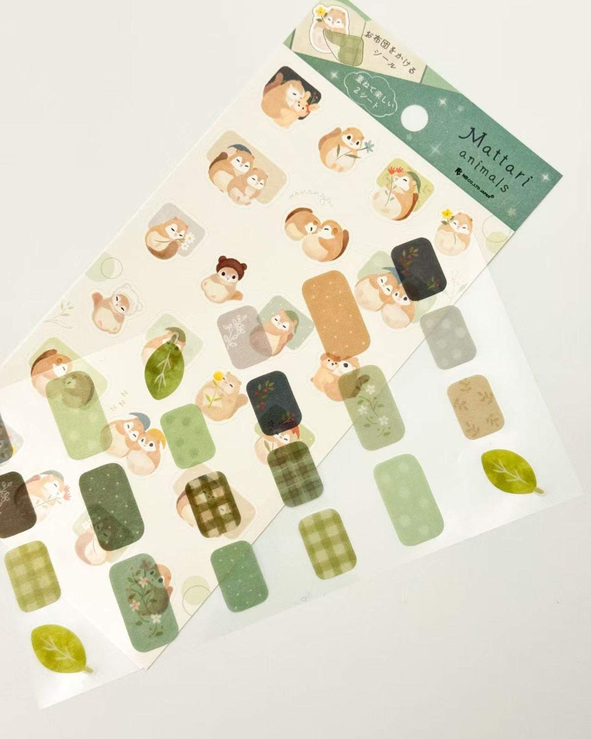 MATTARI ANIMALS NIGHT LAYERED BEDTIME STICKERS | NB