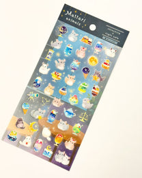 MATTARI ANIMALS | GOLD FOIL CLEAR STICKERS | NB