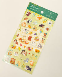 MATTARI ANIMALS | GOLD FOIL CLEAR STICKERS | NB