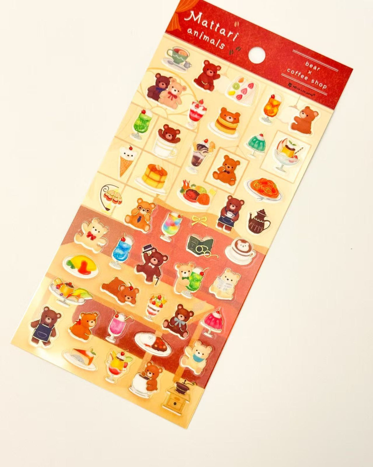 MATTARI ANIMALS | GOLD FOIL CLEAR STICKERS | NB