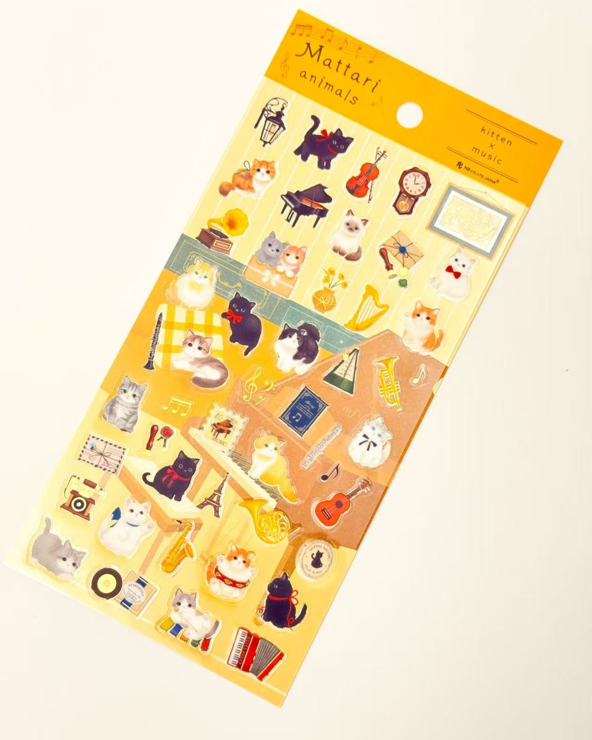 MATTARI ANIMALS | GOLD FOIL CLEAR STICKERS | NB