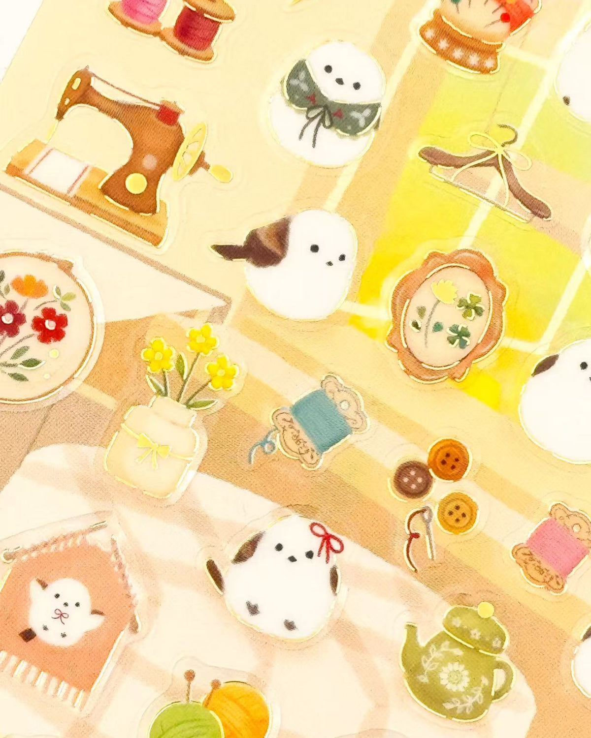 MATTARI ANIMALS | GOLD FOIL CLEAR STICKERS | NB