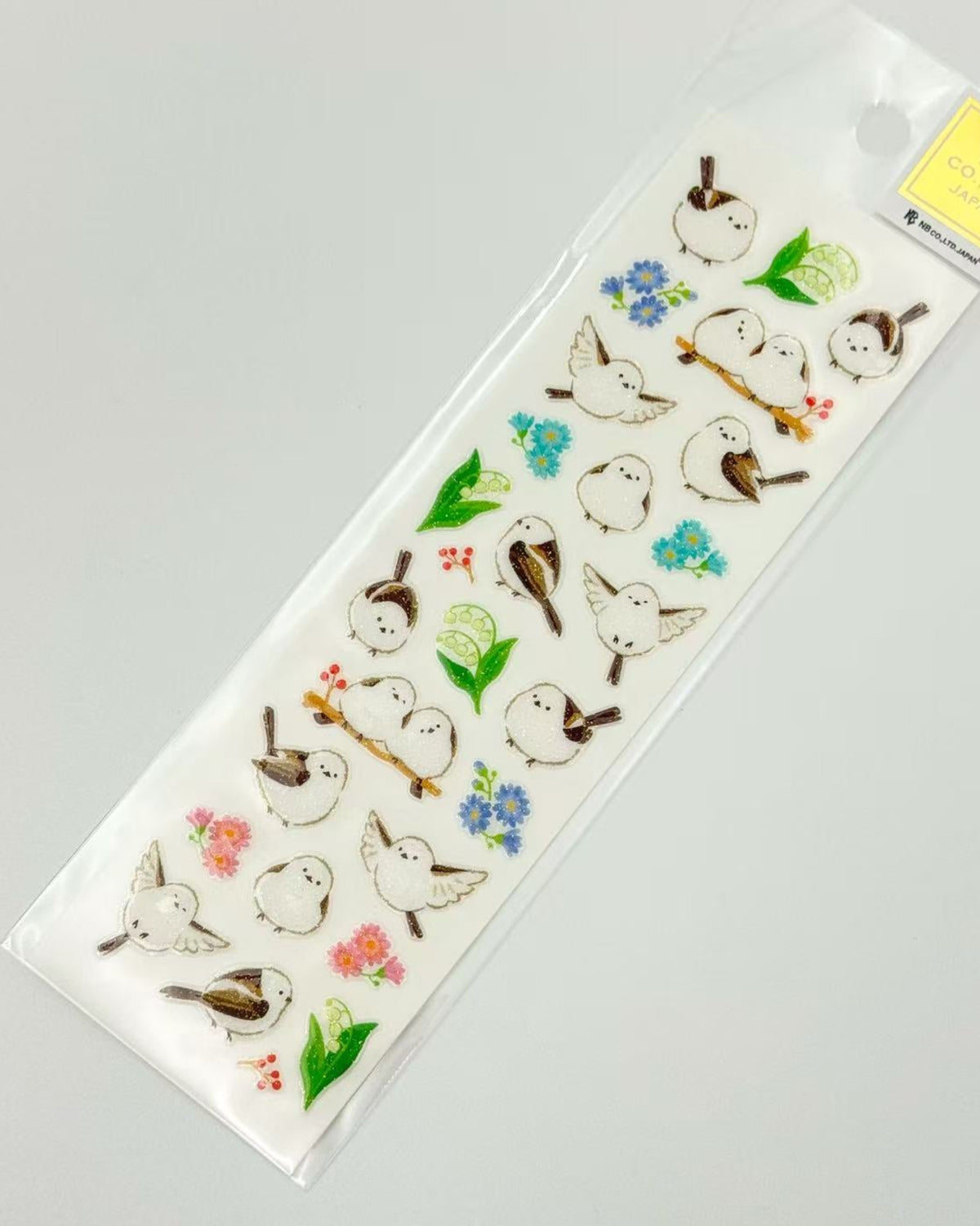 JAPANESE RAISED GLITTER ANIMAL STICKERS | NB