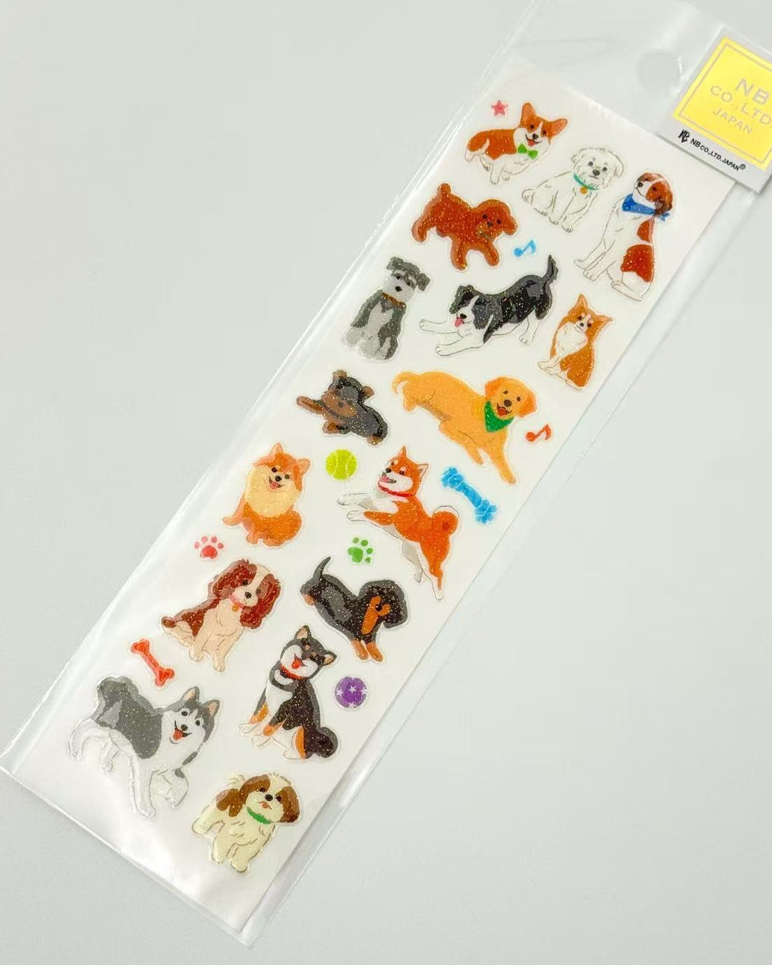 JAPANESE RAISED GLITTER ANIMAL STICKERS | NB