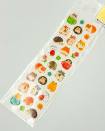 JAPANESE RAISED GLITTER ANIMAL STICKERS | NB
