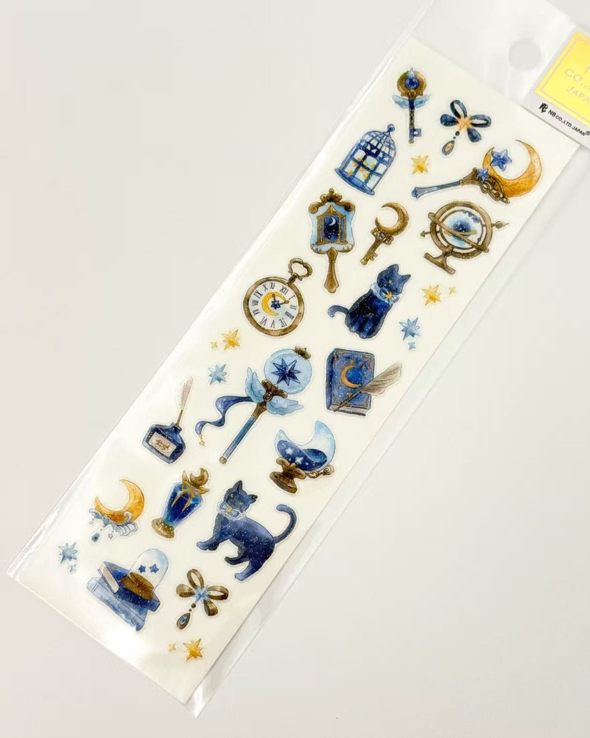JAPANESE RAISED GLITTER STICKERS | 6 DESIGNS  OBJECTS | NB