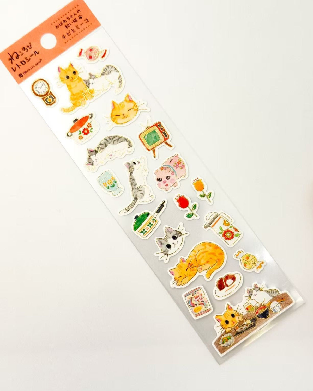 JAPANESE RETRO CAT STICKERS | NEKOROBI STORIES | NB