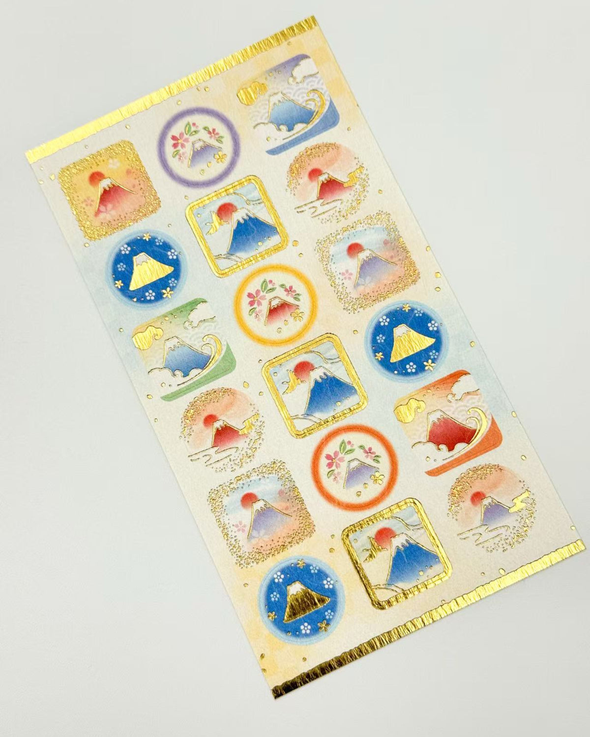 JAPANESE WASHI &amp; GOLD FOIL STICKERS | JAPANESE MOTIF | NB