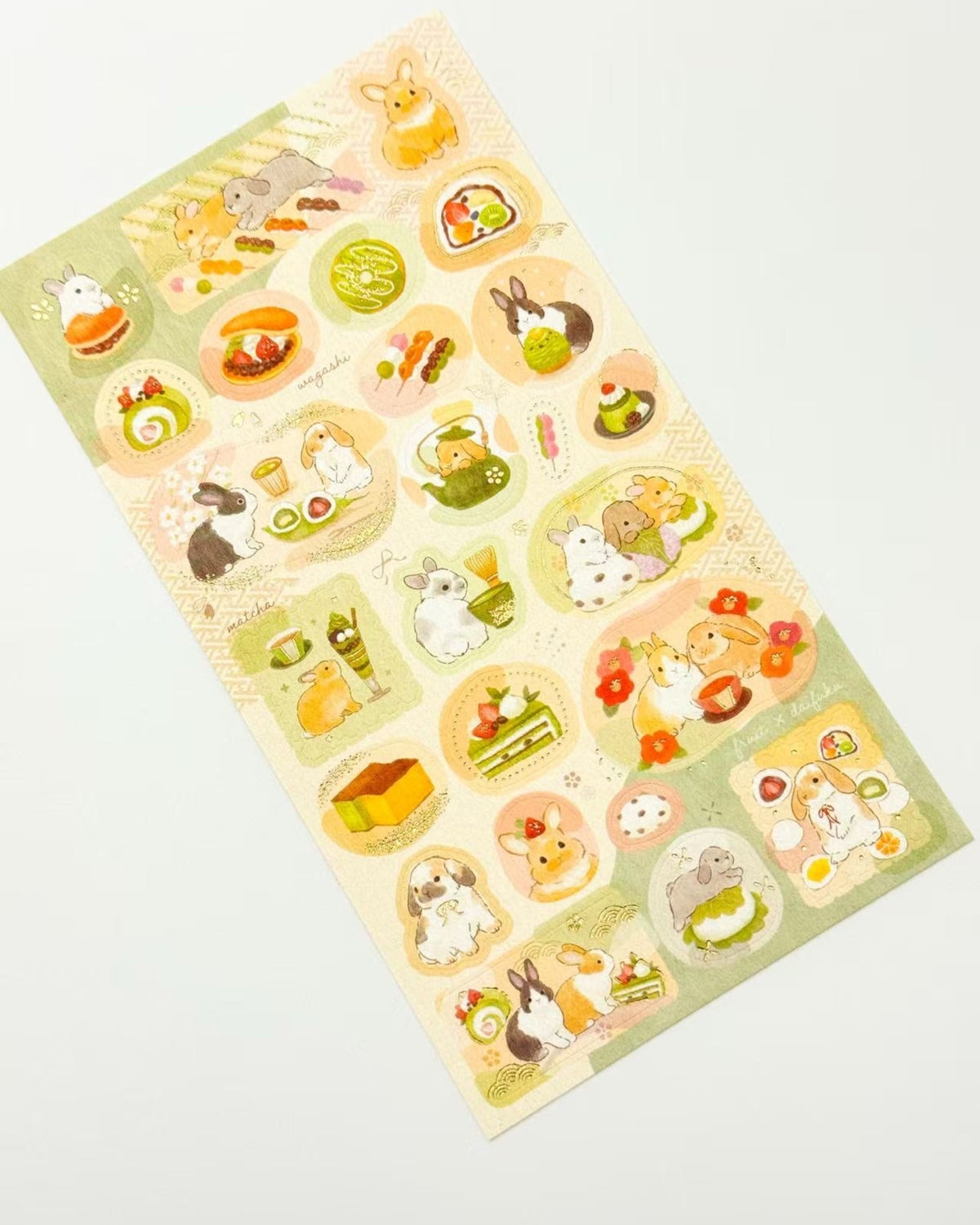 JAPANESE WASHI &amp; GOLD FOIL STICKERS | JAPANESE MOTIF | NB