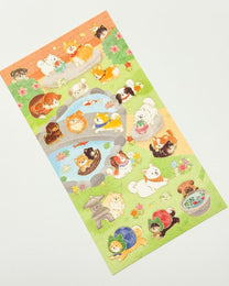 JAPANESE WASHI &amp; GOLD FOIL STICKERS | JAPANESE MOTIF | NB