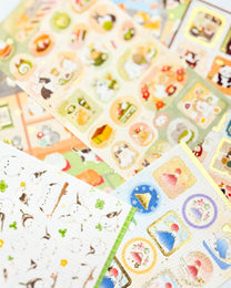 JAPANESE WASHI &amp; GOLD FOIL STICKERS | JAPANESE MOTIF | NB