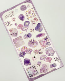 JAPANESE WATERCOLOUR PALETTE STICKERS | GOLD FOIL | NB