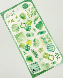 JAPANESE WATERCOLOUR PALETTE STICKERS | GOLD FOIL | NB