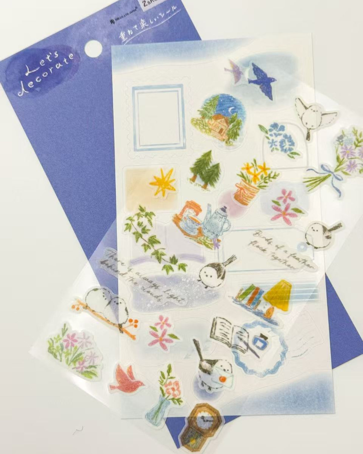 JAPANESE LAYERED SCENE STICKERS | ANIMALS &amp; NATURE | NB