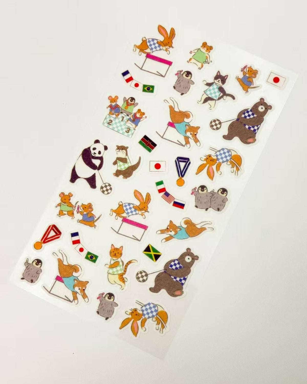 JAPANESE WASHI STICKERS | ANIMAL SPORTS DAY COLLECTION | NB